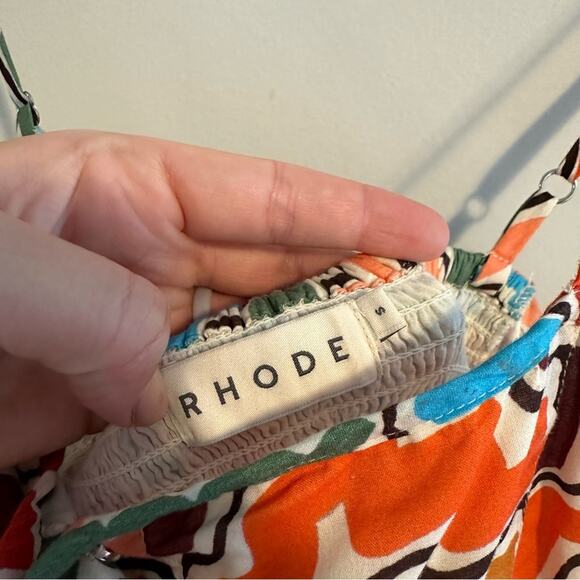 Rhode Rainbow Zig Zag Cotton Maxi Dress Small - Picture 12 of 13